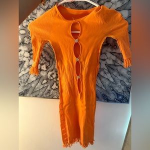 Poster girl dress only worn once missing the top button